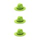 thumbnail image 5 of Sonducket Sombrero con hebilla de cinturón Otoño Color sólido Gorras Cálido Lana Vaquero Niños Boda Iglesia Fiesta Fruta Verde 58cm Type1 NO1, 5 of 6