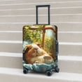 thumbnail image 2 of Lsque Lazy Home Style Guinea Pig Printed Luggage Cover, Travel Luggage Protector,Scratch and Dirt Resistant, Fits 18-32 Inch Luggage - Small, 2 of 9