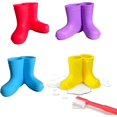 thumbnail image 1 of Silicone Toothbrush Holder,4Pcs Rain Boot Toothbrush Holder Drainage Toothbrush Ventilated Mould-Proof Tooth, 1 of 4