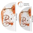 thumbnail image 3 of FMSHPON Autumn Fall TreeBicycle Xmas Christmas Tree Skirt Stand Mat for Holiday Party Decoration Indoor Outdoor 36 inches, 3 of 6