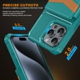 thumbnail image 5 of Allytechgroup Wallet Case for iPhone 13 with Credit Card Slot, Slim Fit PU Leather RFID Blocking Stand Phone Case Shockproof Protective Back Cover for iPhone 13 Women Men, Green, 5 of 7