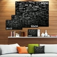 thumbnail image 2 of Designart - Black 3D Geometric Background - Abstract Canvas Art Print, 2 of 2
