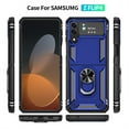 thumbnail image 2 of Allytech Rugged Case for Samsung Galaxy Z Flip4, Military Grade Protection Shockproof Cover with Metal Rotatable Ring Stand, Magnetic Car Mount Holder Case for Samsung Galaxy Z Flip4 - Blue, 2 of 7