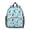 Baseball Players Light, variant on Baseballs and Gloves Blue Pattern Backpack for School, Cute School Bag with Adjustable Shoulder Straps and Padded Back, 13.8"x11.4"x6"