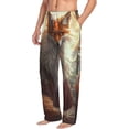 thumbnail image 6 of Logiee Mystic Fox With Halo Print Pajama Pants for Men,Men’s Pajama Bottoms,Mens PJ Pants with Pockets & Button Fly-Large, 6 of 6