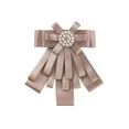 thumbnail image 1 of INSPIRE CHIC Broche de cinta para mujer, lazo, corbata, broches para bodas y fiestas, color rosa, 1 of 4