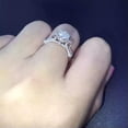 thumbnail image 5 of 2ct Round Cut Luxury Topaz Cz Band Women's 925 Silver Rngagement Ring Size 4-9.5, 5 of 9