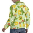 thumbnail image 6 of Salouo Cartoon Dinosaurs Pattern Men's Fall Hoodie Sweatshirt,Sport Hoodie with Pockets for Men Pullover Casual Hooded Sweatshirt-XX-Large, 6 of 7
