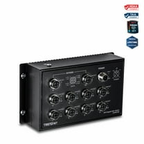TRENDnet TI-XPG102,10-Port Industrial EN 50155 M12 Gigabit PoE  Railway Switch