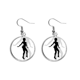 thumbnail image 1 of Mujer caliente silueta bailando Pendientes pendientes de plata colgantes joyas señora Unbranded M, 1 of 3