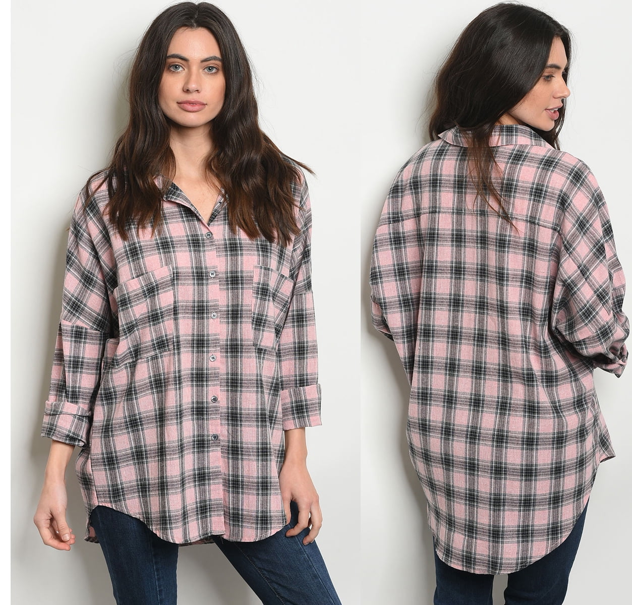 plaid button downs