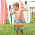 thumbnail image 4 of FORMRS Boys Swim Trunks Quick Dry Mesh Liner Boardshorts Sizes XS-XL, Colorful Landscape, 4 of 7