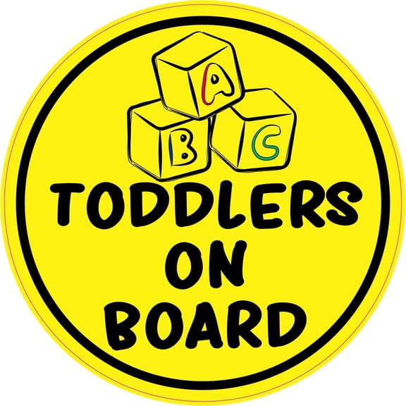 StickerTalk Toddlers on Board Vinyl Sticker, 5 inches x 5 inches