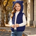 thumbnail image 6 of KICILVS Girls Puffer Vest Zip Up Hooded Sleeveless Jacket with Pockets for Fall and Winter Warm Waistcoat 4-15 Years, 6 of 9