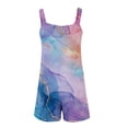 thumbnail image 5 of Trajes de Mujer Casual, Verano Impreso Cremallera Correa de Camisola Traje Corto Hecho de 90% Poliéster 10% Spandex, Trajes Cortos para Mujeres, 5 of 5