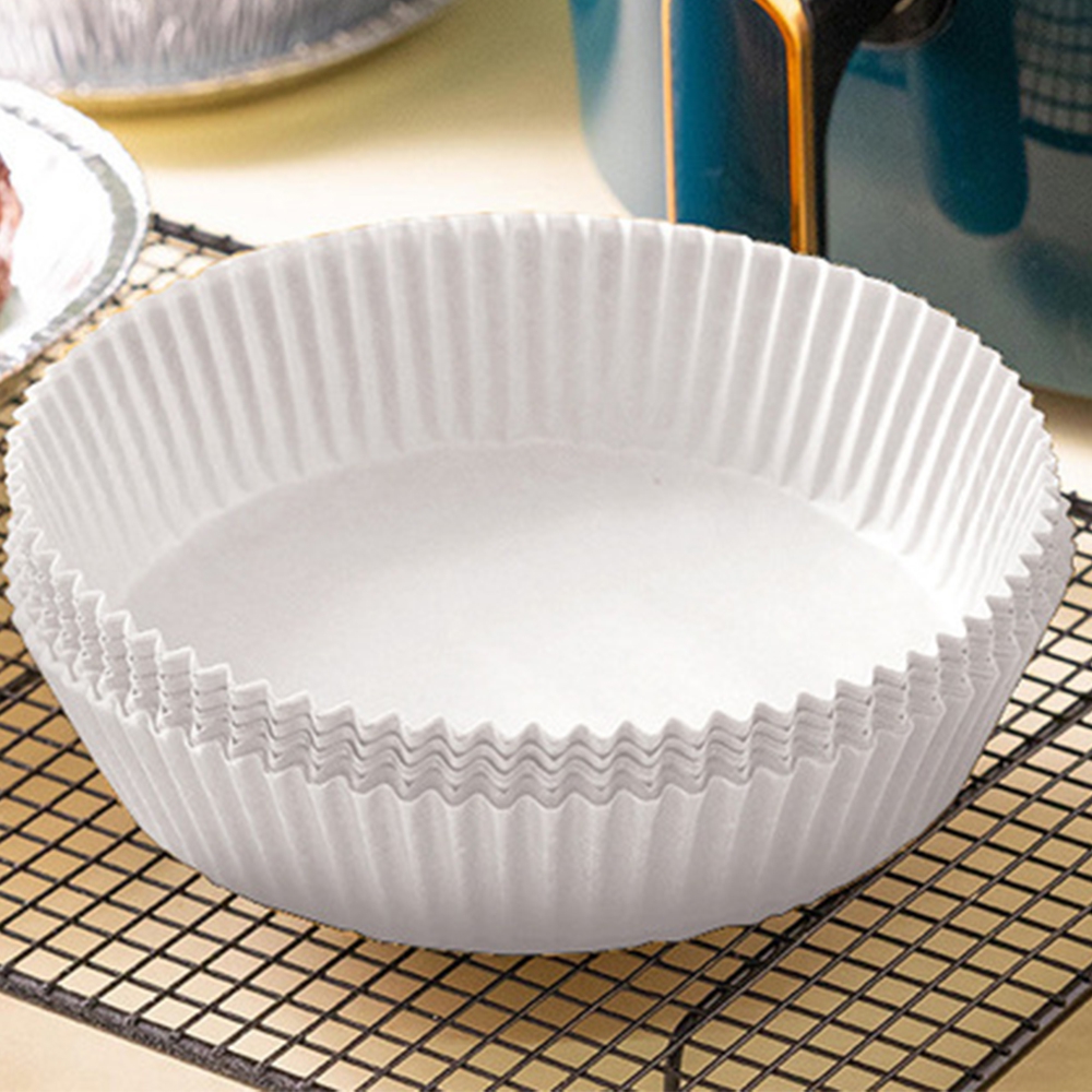 Round Paper Baking Pan,50Pcs Nonstick Disposable Air Fryer Liners