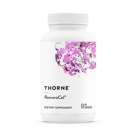 THORNE - ResveraCel - Nicotinamide Riboside with Quercetin Phytosome and Resveratrol - Support Healthy Aging, Methylation, Cellular Energy Production and Metabolism* - 60 Capsules - 30 Servings