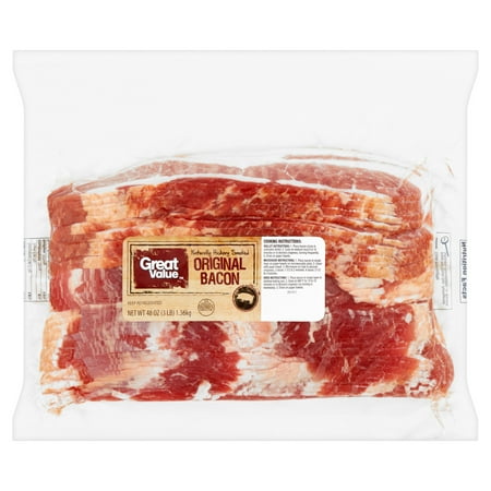 Great Value Original Bacon, 48 oz