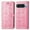 Pink, variant on Wallet Case for Google Pixel 9 / 9 Pro, Lovely Cute Cat Embossed Pattern Cartoon PU Leather Flip Folio Cover with Card Slots Cash Holder Kickstand Magnetic Secure Clasp Shockproof Case, Rosegold