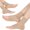 2 Pairs Beige, variant on 3 Pairs Ankle Brace Compression Sleeves - 8-15 mmhg Open Toe Compression Socks with Arch Support for Women & Men , Relief for Swelling, Plantar Fasciitis, and Sprains – Step into Comfort and Stability
