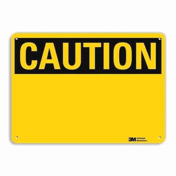 Lyle Caution Sign Blank,10inx14in,Aluminum U4-1037-NA_14x10