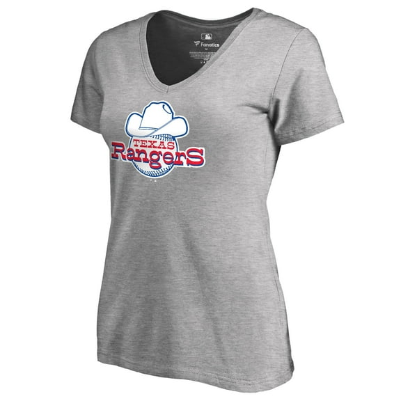 Women's Ash Texas Rangers Cooperstown Collection Forbes T-Shirt