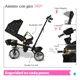 thumbnail image 4 of The Baby Shop Triciclo Negro Infantil Evolutivo Carriola P/ Bebé 3 En 1 Tr-996, 4 of 4