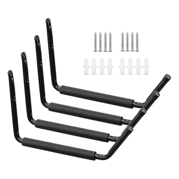 Colaxi 4Pcs Kayak Hangers Wall Mount Kayak Storage Rack Garage Organizer Shed Kayak Hooks for Bikes Surfboard Ladders Warehouse Dock
