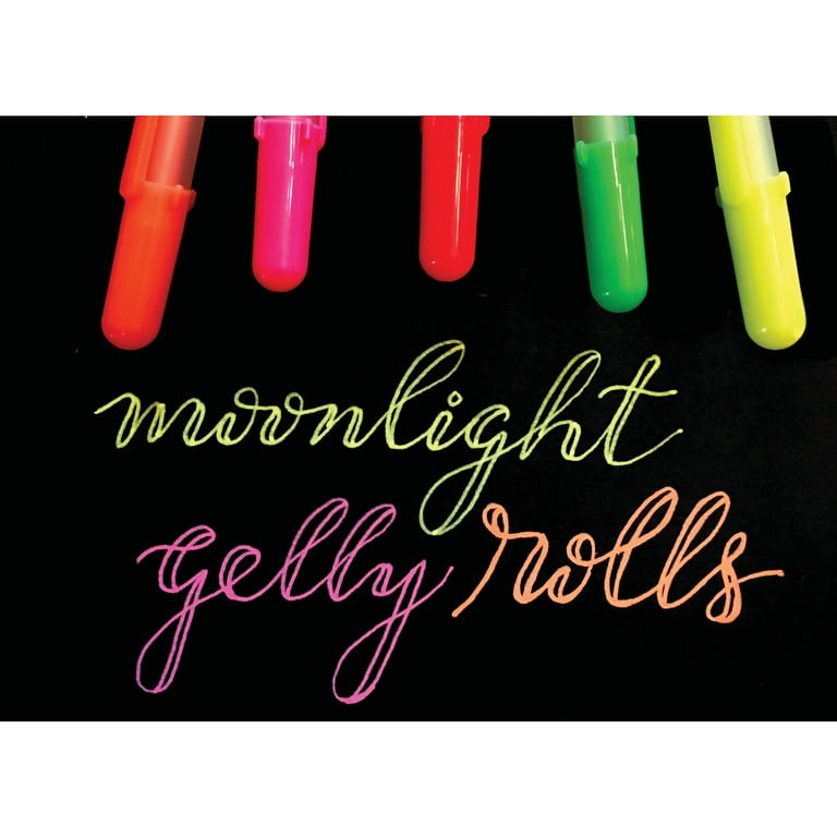 5 Sakura Gelly Roll Pens, Colored, Flurosent Moonlight 5 Sakura
