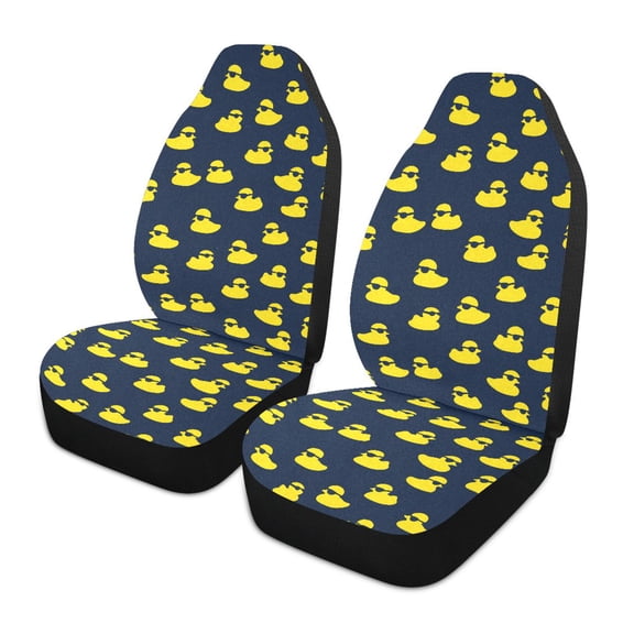 Cool Yellow Duck Car Seat Covers Front Seats Universal Fit for Sedan SUV Truck Van