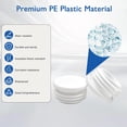 thumbnail image 2 of 4 Pack 3" (76 mm) OD Ribbed Plastic Hole Plugs, Round Ribbed Metal Tubing End Caps, Glide Insert Furniture & Fence Finishing Plugs, Durable & Noise Reduction Plastic Pipe Plug, White White 3" (76, 2 of 8