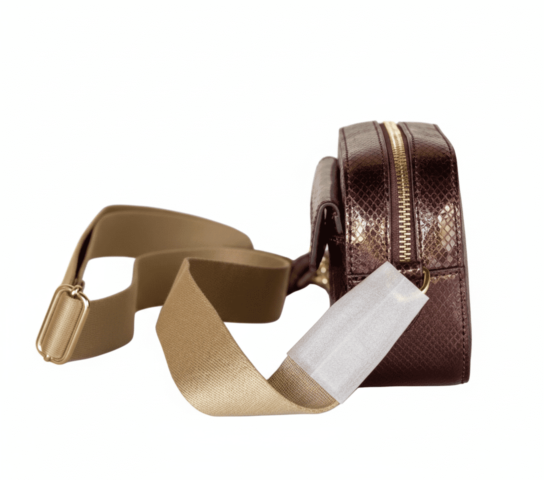 Michael Kors Maisie Crossbody Bag Exotic Print with Gold-Tone