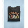 thumbnail image 3 of 1980 Vintage Edition Sweatshirt Men -Image by Shutterstock, Male Medium, 3 of 4