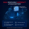 thumbnail image 2 of EMMO Hornet XI E Bike - Scooter Style eBike - 60V30Ah Lithium - Red - Removable Battery - Large Storage, 2 of 10