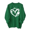 thumbnail image 2 of Uootdi Chandails de la Saint-Patrick pour Femmes Col Rond Manches Longues Imprimé Graphique Vacances Coupe Ample Célébrations Parade Décontracté Quotidien Pulls Cadeau, 2 of 6