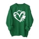 thumbnail image 3 of TaTaai Women’s Casual Round Neck St. Patrick Print Long Sleeve Blouse Loose Fit Graphic Sweatshirt Soft Polyester Pullover Holiday Party Wear Gift, 3 of 6
