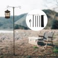 thumbnail image 4 of Soporte de linterna para acampar Soporte de lámpara de mesa plegable Soporte de luz de poste (Negro) Sywqhk Alta Calidad, 4 of 7