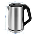 thumbnail image 3 of YgkuHd Electric Kettle- Stainless Steel Teapot- Fast Boiling Cordless Kettle-1000W Electric Kettle- Tea Stove 2L With Automatic Power Off And Dry Boil Protection, 3 of 8