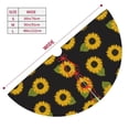 thumbnail image 3 of Cauagu 30" Christmas Tree Skirt Sunflowers Pattern Christmas Tree Decorations Tree Mat for Xmas Decorations Occasion Holiday Home Decor -30", 3 of 7