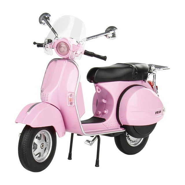 Modelo de fundición a escala 1:10, motocicleta de ocio, aleación, decoración, simulación, adorable rojo