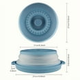 thumbnail image 2 of LOVEVER Multi-Layer Microwave Splash Cover with Tray Set  10.6-Inch Bpa-Free Lid  Food-Safe Microwave Splash Guard  Suitable for More Dishes  Blue/Grey/Green Options, 2 of 5