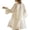 White, variant on Women's Satin Kimono Robes Feather Trim Long Sleeve Lightweight Breathable Silk Robes Fashion Pure Elegant Bridal Party Bridesmaid Robes Knee Length Sleepwear Pink M
