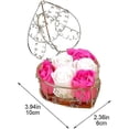 thumbnail image 4 of Heart Shaped Iron Basket Hollow Valentines Gift Box Artificial Soap Basket Rose Gift Box for Valentine' s Day Wedding, Mother's Day, Birthday, 4 of 5