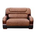 thumbnail image 4 of Star Home Living 2 Pieces Genuine Leather Living Room Set in Brown, 4 of 9