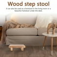 thumbnail image 7 of XIBUFE 2026 New Wooden Step Stool for Adults Bed Stool for High Beds Kitchen Bathroom Closet for Home,Kitchen,Bathroom,Bedroom,Office Great Wood Step Stool for Adults Kids, 7 of 7
