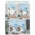 thumbnail image 4 of Blue Snowman Christmas Tie Up Curtains for Windows 45 Inch Length Balloon Curtains Kitchen Adjustable Balloon Window Shade Xmas Snowflake Birds Berry Winter Tie Up Bathroom Curtain Window 52"x45", 4 of 6