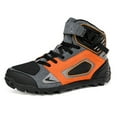 thumbnail image 1 of Bottes et Chaussures de Moto Toutes Saisons pour Hommes et Femmes, Gris Orange, 47, 1 of 24
