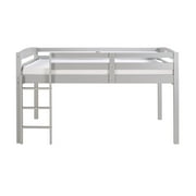 Camaflexi Tribeca Solid Wood Low Loft Bed Frame Full in Gray