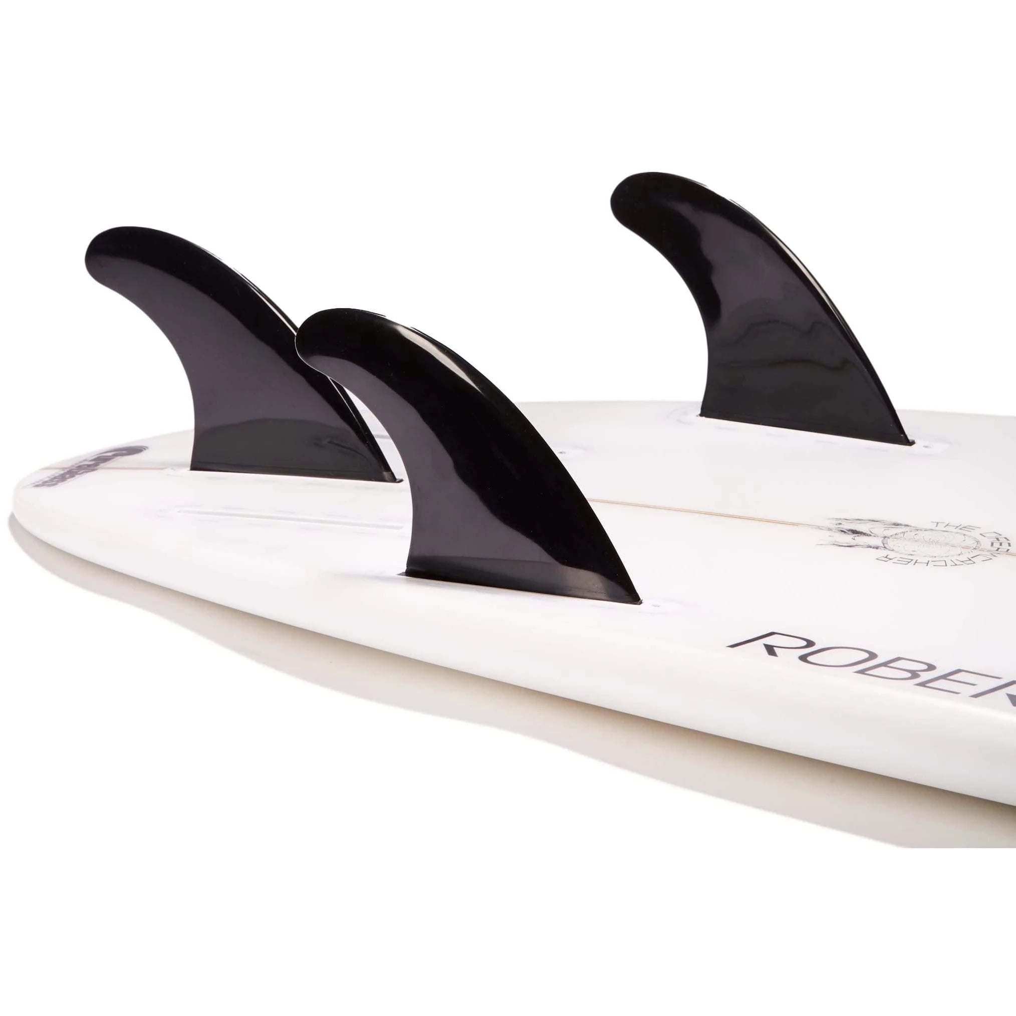 FUT Compatible Black DORSAL Performance Flexrez Core Surfboard Thruster Surf Fins 3