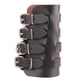 thumbnail image 1 of Brazalete ancho Zulema de Cuero Metal Liso marrón, 1 of 7